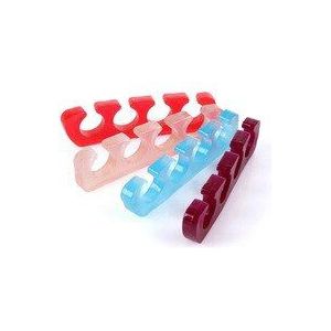 1 Paar Herbruikbare Siliconen Teen/Vinger Separator Voeten Spacer Braces Voor Pedicure Manicure Nail Art Voetverzorging Tool