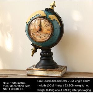 Klokken Vintage Klok Retro Globe Antieke Telefoon Viool Home Decor Grootvader Bureau Hars Ambachtelijke Kantoor Tafel Decoratie