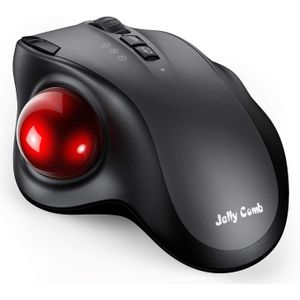 2400Dpi Trackball Muis, 2.4G &amp; Bluetooth Oplaadbare Muis Met Eva Case Tas Verticale Ergonomische Muizen Voor Laptop Ipad Mackbook