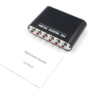 Digitale 5.1 Eu Audio Decoder Dolby Dts/Ac-3 Optische Naar 5.1-Kanaals Rca Analoge Converter Sound Audio Adapter versterker Converter