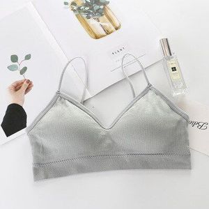 Backless Sport Bh Top Fitness Naadloze Sportbeha Yoga Vrouwen Beha Tops Bralette V-hals Brasserie Sport Femme Push Up sport Bh