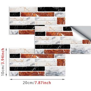 Gesimuleerde Kristal Tegel Stickers Imitatie Marmer Stickers Slijtvast Waterdicht 3D Drie-Dimensionale Milieu