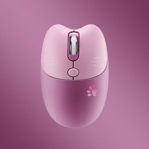 2.4G Usb Draadloze Muis Leuke Cartoon Roze Mini Muis 1600Dpi Optische Computer Mause Kantoor Ergonomische Stille Muizen Voor meisjes