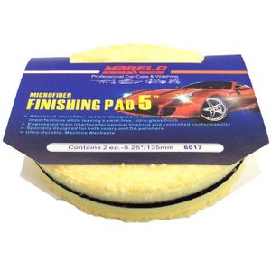 Marflo Verf Auto Care 6 "Microfiber Buff Spons Polijsten Pad Wax Pad Voor Zowel Roterende En Da Polijstmachine