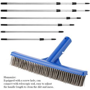 10 Inch Rvs Zwembad Borstel Professionele Stalen Borstel Dust Cleaner Bodem Zwembad Cleaning Kit Tool
