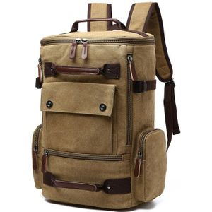 Heren Rugzak Vintage Canvas Rugzak Schooltas Mannen Reistassen Grote Capaciteit Rugzak Laptop Rugzak Tas Hoge Kwal