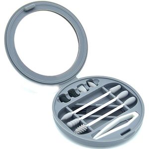 Herbruikbare Wattenstaafje Oor Schoonmaken Siliconen Wasbaar Make Swabs Sticks Zachte Flexibele Make Up Gereedschap Kit