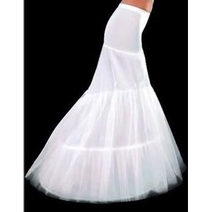 Goedkope Mermaid Petticoat 2 Hoops White Wedding Crinoline