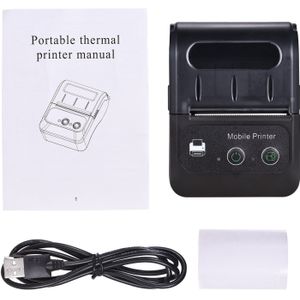 Draagbare Telefoon Thermische Printer 58Mm Mini Maat Te Voeren Op Werkt Met Android &amp; Ios Handheld Draadloze Bluetooth printer