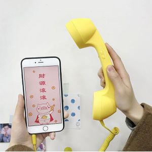 LDYE 3.5mm Jack Classic Retro Telefoon Handset Mini Mic Speaker Telefoontje Ontvanger voor Iphone Samsung Huawei Telefoon ontvanger