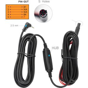 5 pin Versterker DVR 6 M/10 M kabel voor achteruitrijcamera Lens 2.5mm Jack HD met HUB kabel