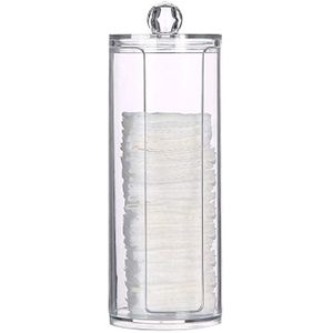 Wattenstaafjes Qtip Opslag Box Acryl Make Organizer Cosmetische Make-Up Wattenschijfje Organizer Sieraden Container (Lege Doos)