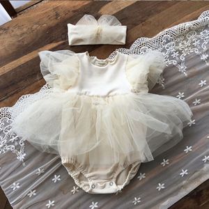 Baby Meisjes Kleding Zomer Peuter Kids Mesh Bubble Rok Een Stuk Pak Baby Verjaardagsfeestje Prinses Jurk