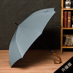 Business Regen Wind Proof Hout Lange Handvat Paraplu Grote Paraplu Versterken Tegen Wind En Regen Paraplu Volautomatische
