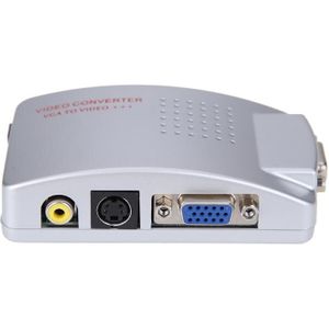 Pc Laptop Vga Naar Tv Rca Composite Monitor S-Video Signaal Adapter Converter Switch Box Met Usb Power Kabel