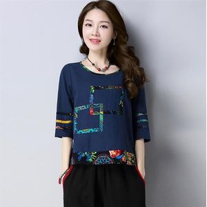 Chinese blouse shirt traditionele chinese kleding voor vrouwen linnen oosterse China kleding womens tops en blouses TA707