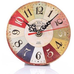 Aimecor Vintage Non-Tikkende Stille Antieke Houten Klok Keuken Kantoor Woonkamer Diy Horloge 1 ST