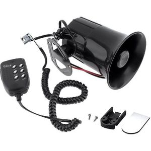 Motorfiets Auto Luid Alarm Hoorn Zes-Tone Sound Speaker Megafoon Alarm Van Vrachtwagen Boot 12V 100W 130db