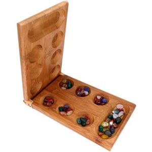 Denken Puzzel Game Deeltjes Terugkerende Afrikaanse Gem Schaken Mancala Kinderen Board Strategie Spel