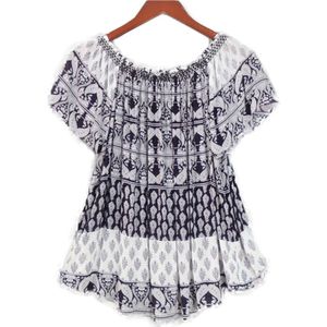 Moederschap Korte Mouw T-shirt Katoen Zachte Grote Elasticiteit Printing Zomer Blousing Blouse Zwangere Vrouw Kleding