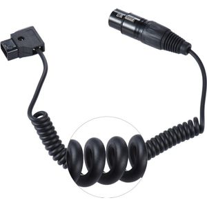 Andoer D-Tap Male Naar Xlr 4-Pin Vrouwelijke Adapter Power Supply Cable Koord Voor V-Mount batterij Plaat Camcorder Monitor