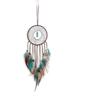 1Pcs Dream Catcher Led Handgemaakte Dream Catcher Veer Nachtlampje Droom Catcher Muur Opknoping Kamer Baby Wanddecoratie