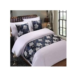 Rayuan Home Hotel Decor Bloemen Sprei Blauwe Bloem Deken Bed Runner Gooi Beddengoed Bed Cover Handdoek