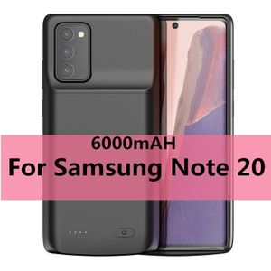 6000Mah Batterij Lader Case Voor Samsung S20 + S20 Ultra Externe Power Bank Voor Samsung Note 20 Ultra Schokbestendig opladen Cover