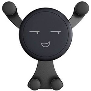 Zwaartekracht Smartphone Stand Auto Mobiele Telefoon Houder Glimlach Gezicht Snap Type Telefoons Gps Stand Universal Car Air Vent Mount houder