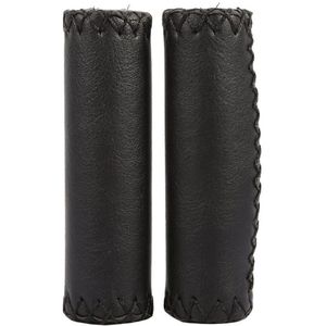 1Pair 3 Colors Vintage Retro Riding MTB Road Mountain Bike Bicycle Handlebar Grip Artificial Leather Cycling Grip Ends