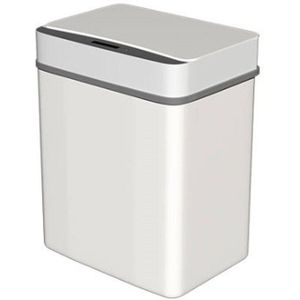 15L Smart Prullenbak Met Automatische Inductie Flip Cover Vuilnis Sorteren Huishouden Kantoor Keuken Wc Speciale Batterij Prullenbak