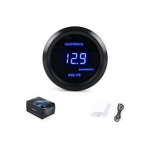 Dynoracing 2 &quot;52Mm Auto Voltmeter Digitale Led 8-18 Volt Gauge Black Voltage Gauge Auto Meter