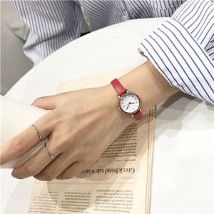 Kleine Wijzerplaat Witte Vrouwen Horloge Ulzzang Luxe Brand Quartz Vrouwelijke Retro Horloges Vintage Leather Lady Horloges
