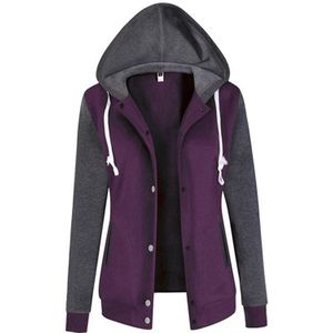 Patchwork Casual Skateboard Sport Hoodie Vrouwen Winter Warm Hooded Sweater Effen Kleur Lange Mouw Hoodie Hoodies Femme Tops