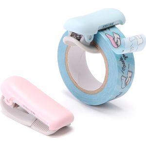 Mirui Macaron Mini Leuke Washi Tape Dispenser Kawaii Draagbare Wasking Tape Cutter Japanse Briefpapier School Kantoorbenodigdheden