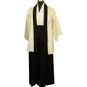 Stage Kostuum Japanse Samurai Kostuum Cosplay Kostuum Mannen Japanse Kimono Japanse Formele Jurk