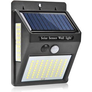 2PCS 100LEDs Solar Light Outdoor Solar Lamp PIR Motion Sensor Wandlamp Waterdichte Tuin Zonne-energie Licht