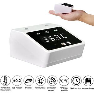 Wall-Mounted Thermometer Body Industrial Automatic Hands Free Infrared Thermometer Body Temperature Scanner,Non-Contact,Fever