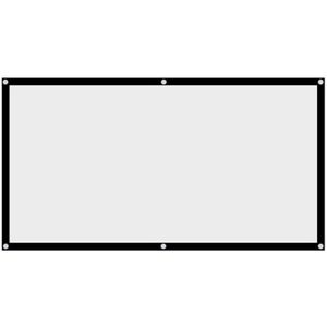 150 Inch Projector Sn Hd 16:9 Wit Dacron Diagonaal Video Projectie Sn Wandmontage Voor Home Theater Film