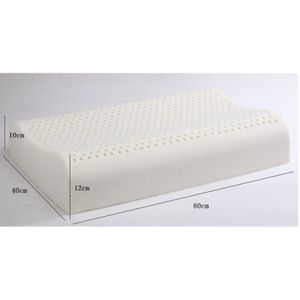 Geheugen Natuurlijke Latex Beddengoed Kussen Nek Bescherming Trage Rebound Memory Foam Coussin Massage Kussen 60X40X12CM