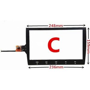 Voor Auto Dvd Gps Navigatie Centrale Controle Multimedia Capacitieve Digitizer Touch Screen Panel Glas