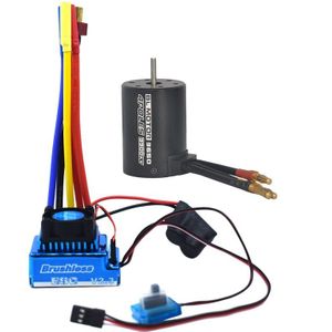 1:10 Auto Bl3650 3900Kv Borstelloze Motor 120A Waterproof Brushless Esc Voor 1/10 Rc Auto