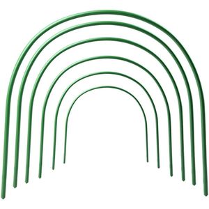 Hyindoor 4ft lange Staal met Plastic Gecoat Hoops Kas Hoops Groeien Tunnel Ondersteuning Hoops voor Tuin Stof 6 Stks