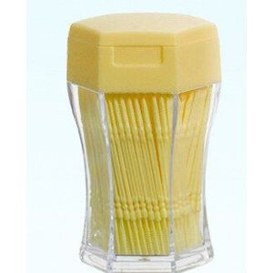 200 Stks/set Zacht Plastic Dubbele Kop Geborsteld Tandenstoker Oral Care 6.2 Cm Rager Tandenborstel Voor Kunstgebit