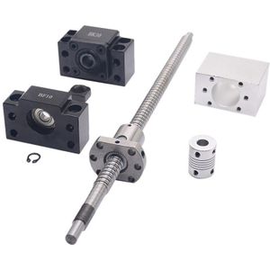 Sfu1204 Set: sfu1204 Rolled Ball Schroef C7 Met End Gefreesd + 1204 Bal Moer + Moer Behuizing + Bk/Bf10 End ondersteuning + Koppeling Rm1204
