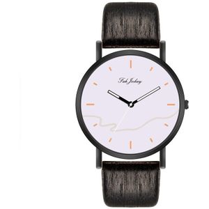 WJ-8733 Lover's Horloges Minimalistische Mode Vrouwen Mannen Horloge Paar Klassieke Quartz Horloge Lederen Band reloj hombre mujer