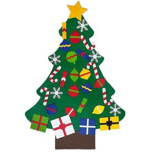 Kids Diy Grote Vilt Kerstboom Kerst Decoratie Kerstman Xmas Boom Jaar Voor Kinderen Educatief Speelgoed