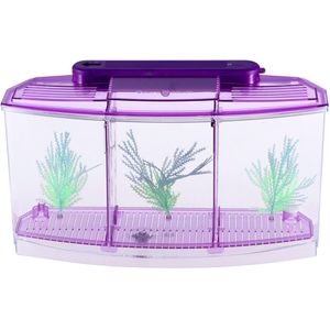 Mini Aquarium Zelfreinigende Desktop Mini Ecologische Goudvis Tank Vierkante Rechthoek Uitkomen Zaailingen Aquaria Voor Home Shop