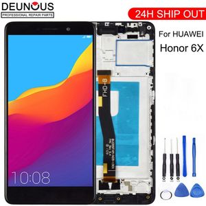 LCD Display Voor Huawei Honor 6X BLN-L24 BLN-AL10 BLN-L21 BLN-L22 Touch screen Voor GR5 Digitizer jo Vergadering Gratis gereedschap