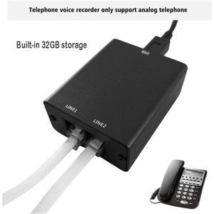 Mini Telefoon Call Recorder, Opnemen Telefoonstem Zonder Computer, Datum &amp; Tijd Stempel Op Opgenomen Bestand, 32Gb Automatische Opname